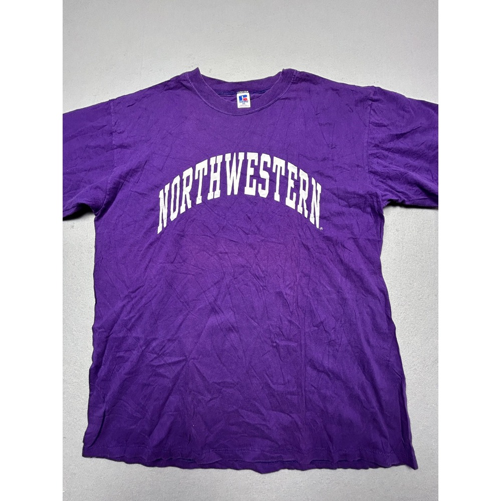Russell Athletic T-Shirt 100% Cotton Purple XXL Mens